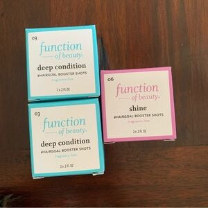 Function of Beauty Shine #HairGoal Booster Shots bundle